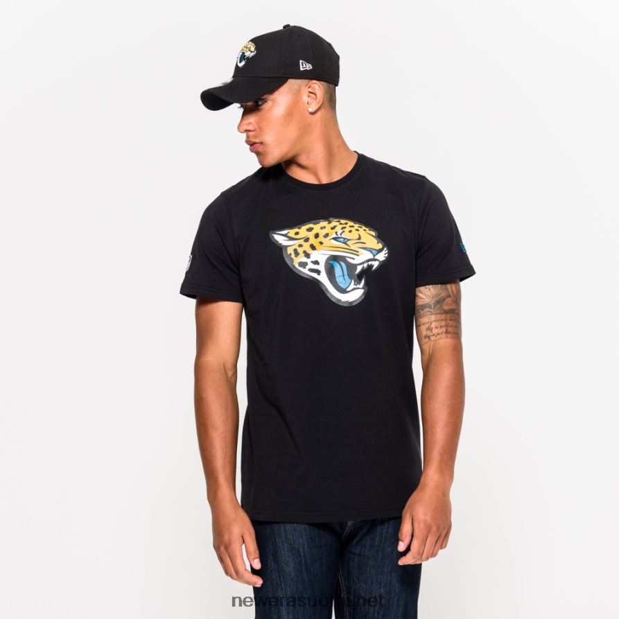 New Erajacksonville jaguars team logo musta t-paita4V266L3078