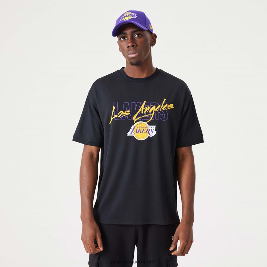 New Erala lakers nba script musta ylisuuri t-paita4V266L2887