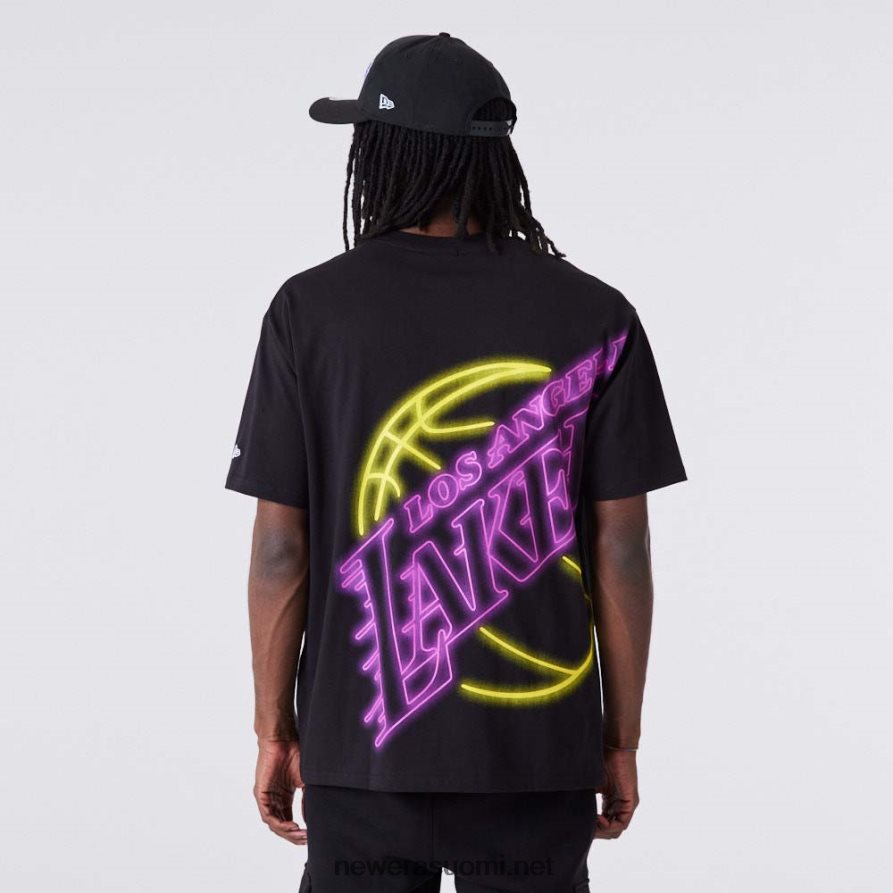 New Erala lakers neon oversize musta t-paita4V266L2874