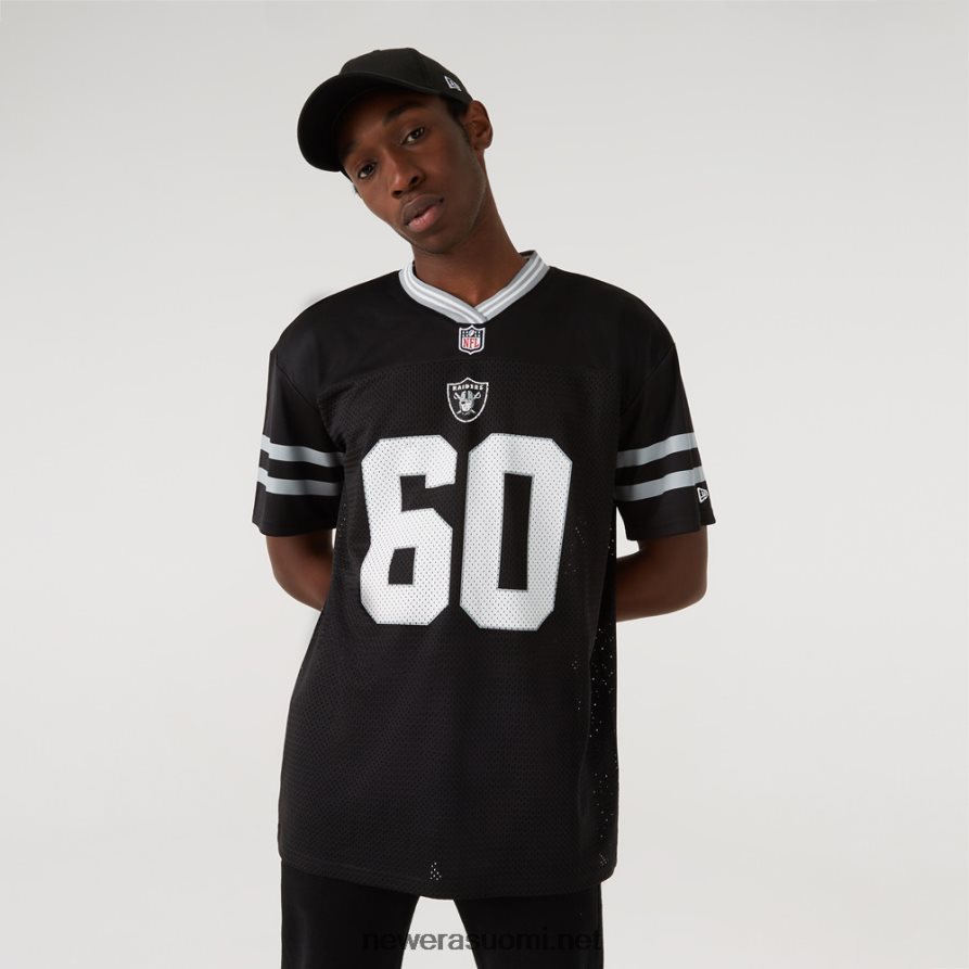 New Eralas vegas raiders oversized musta jersey4V266L3117