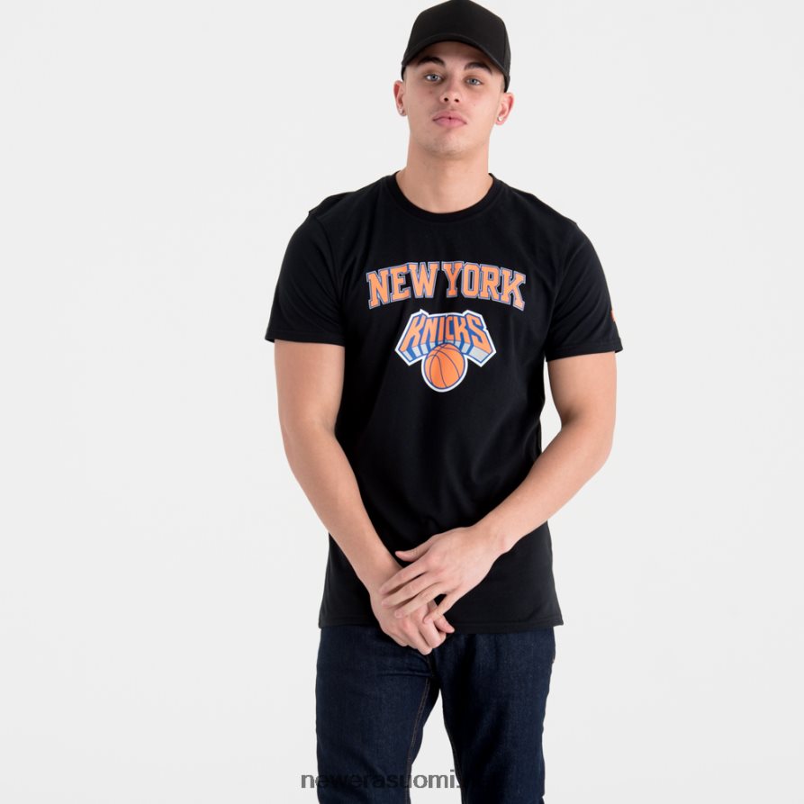 New Eranew york knicks -joukkueen logolla varustettu musta t-paita4V266L3177