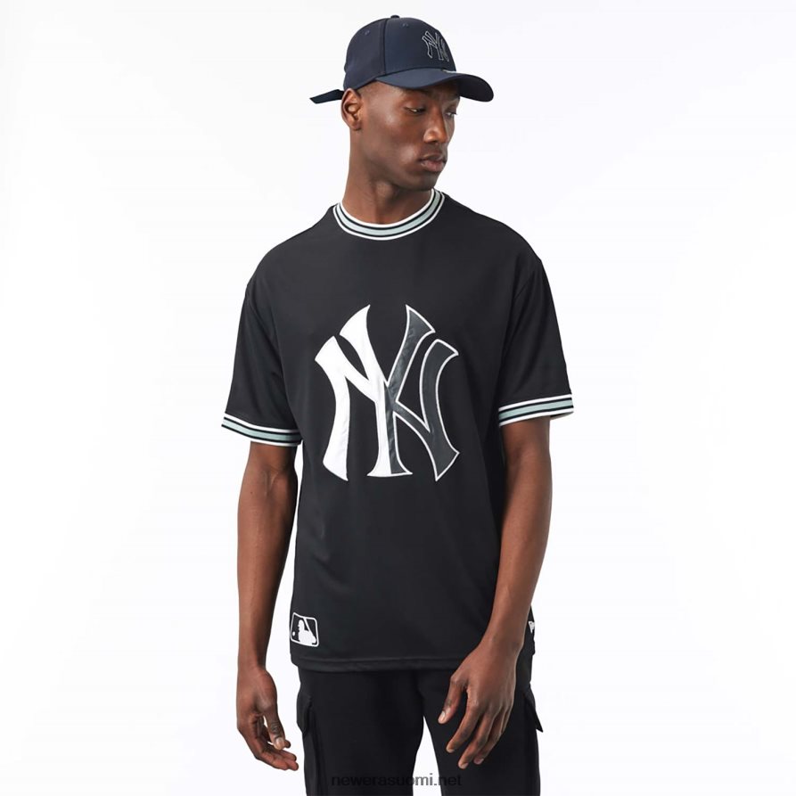 New Eranew york yankees mlb -joukkueen logo musta t-paita4V266L3142