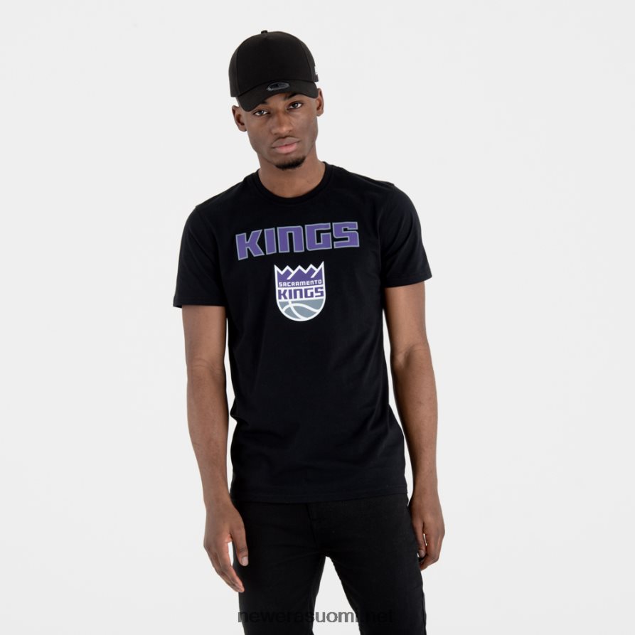 New Erasacramento kings nba -joukkueen logo musta t-paita4V266L3174